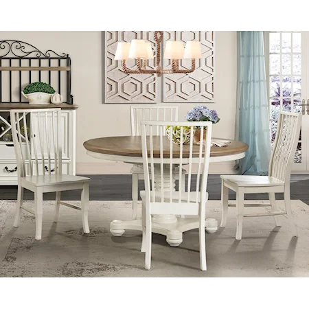 Cottage Style 5-Piece Dining Set